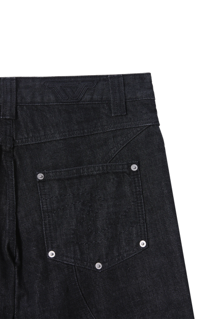 Raw Bootcut Denim Black