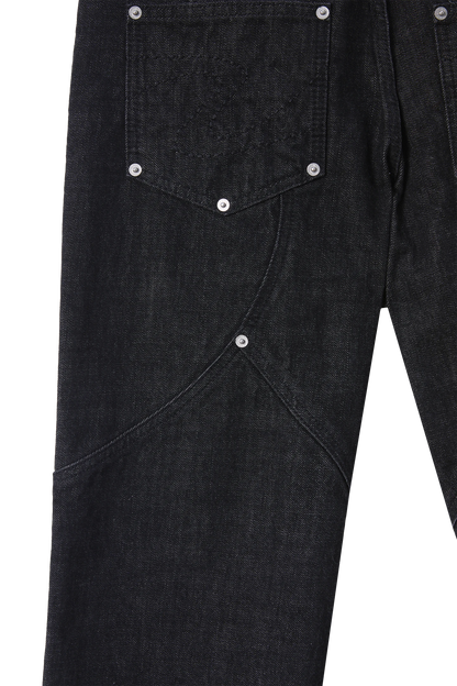 Raw Bootcut Denim Black
