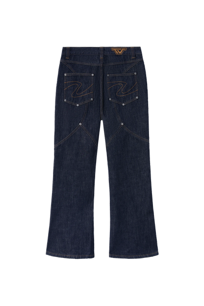 Raw Bootcut Denim Blue