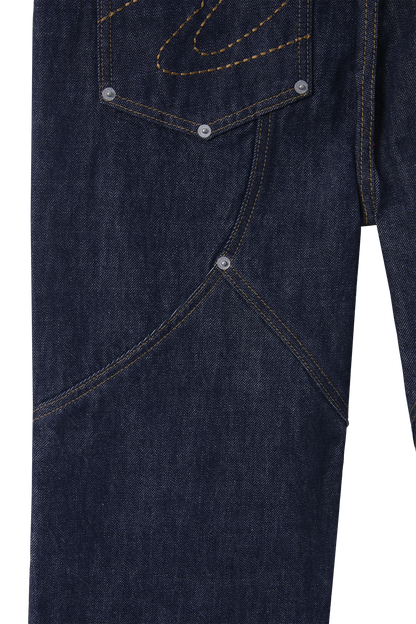 Raw Bootcut Denim Blue
