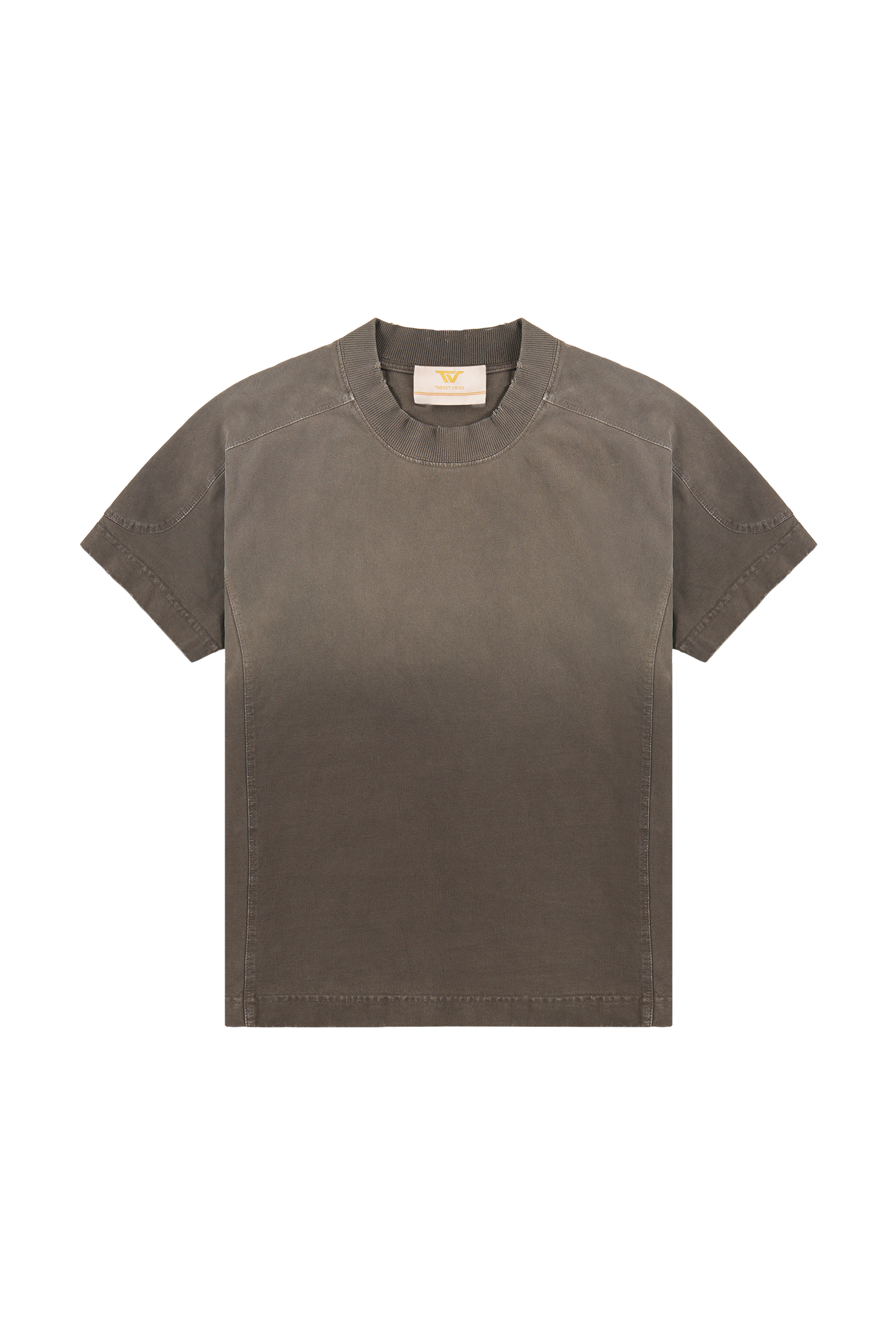 Brown Washed Slim Tee
