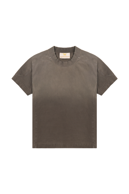 Brown Washed Slim Tee