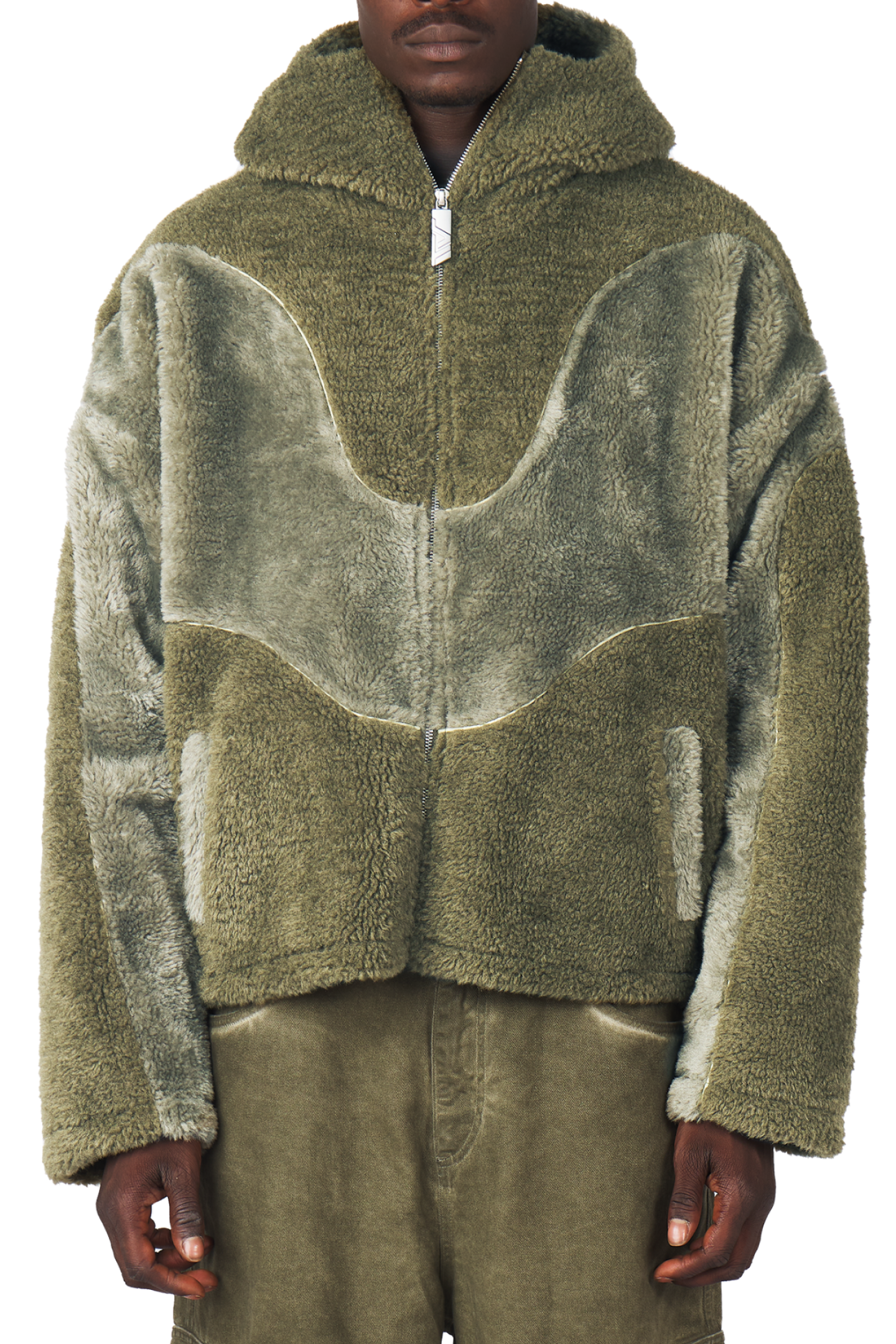Burnt Olive Fleece Jacket