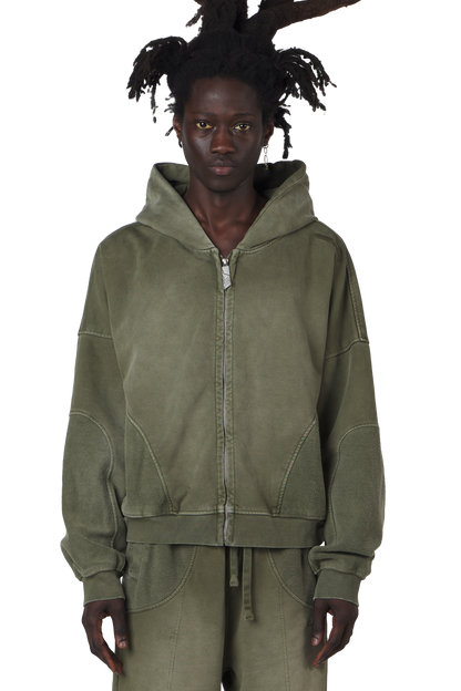 Burnt Olive Zip Hoodie – Trendt Vision Burnt Olive Zip Hoodie – Trendt Vision