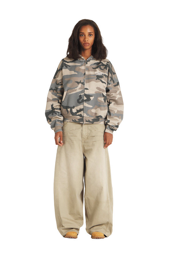 Camo Zip Hoodie