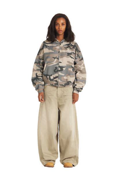 Camo Zip Hoodie