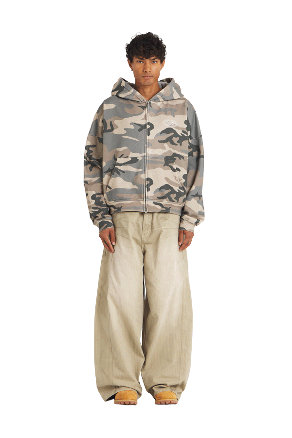 Camo Zip Hoodie