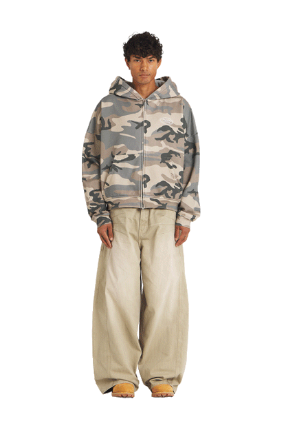 Camo Zip Hoodie