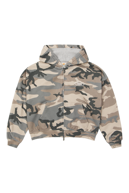 Camo Zip Hoodie