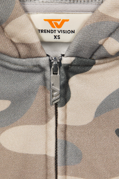 Camo Zip Hoodie