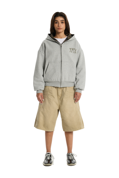 Reversible Camo Zip-Hoodie
