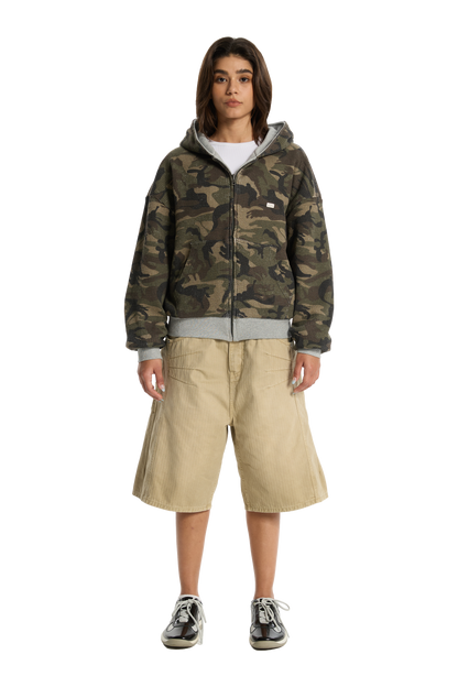 Reversible Camo Zip-Hoodie
