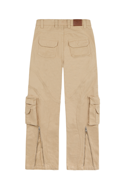 Beige Net Cargo Pants 2.0
