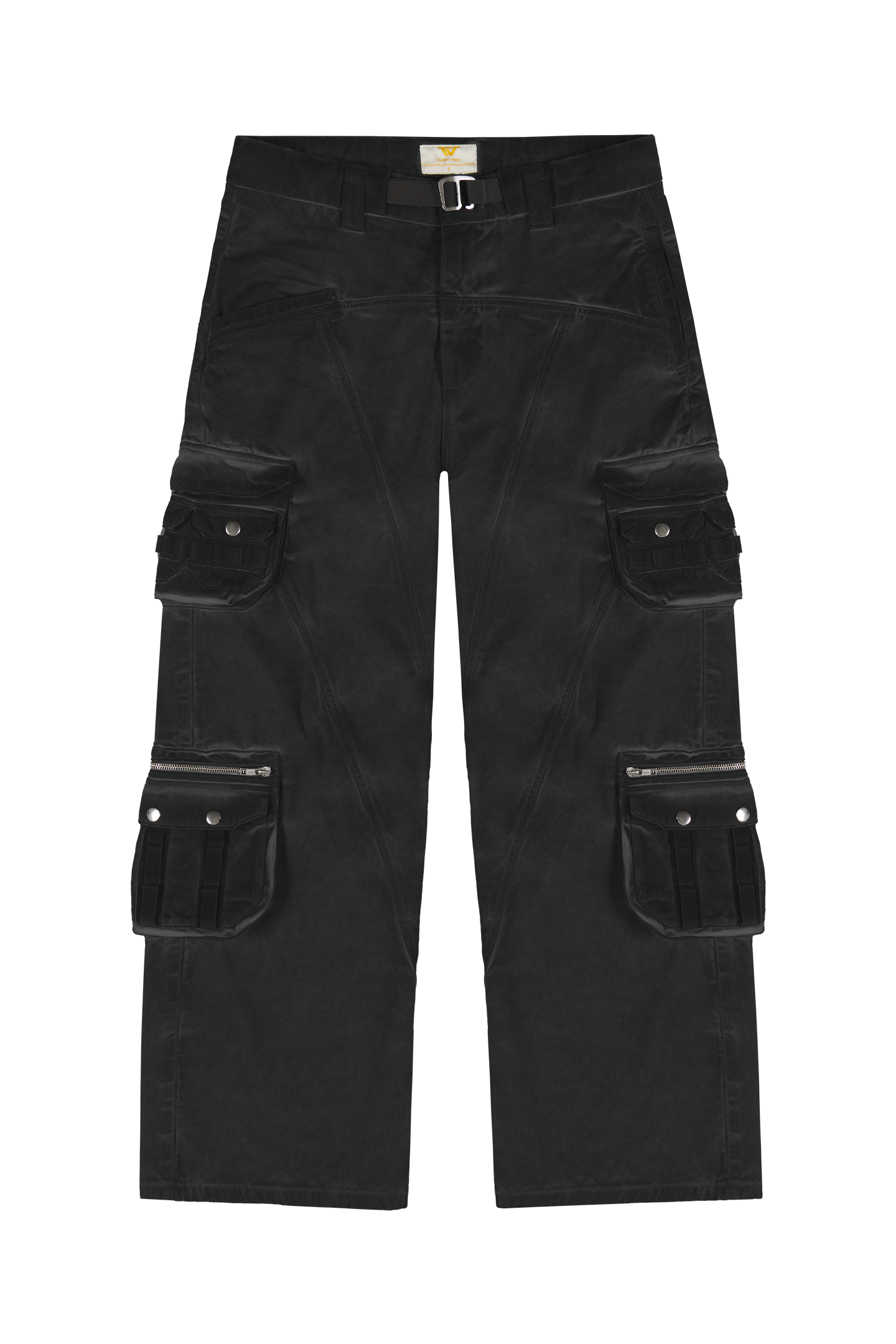 Heavy Wash Black Cargo