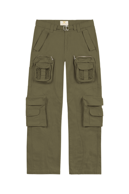 Green Net Cargo Pants 2.0
