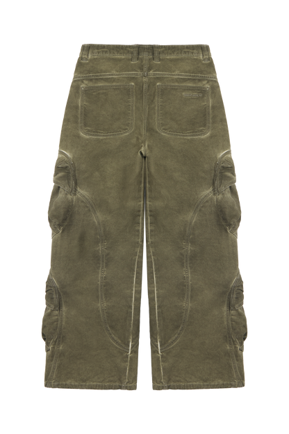 Burnt Olive Cargo Pants