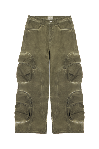 Burnt Olive Cargo Pants