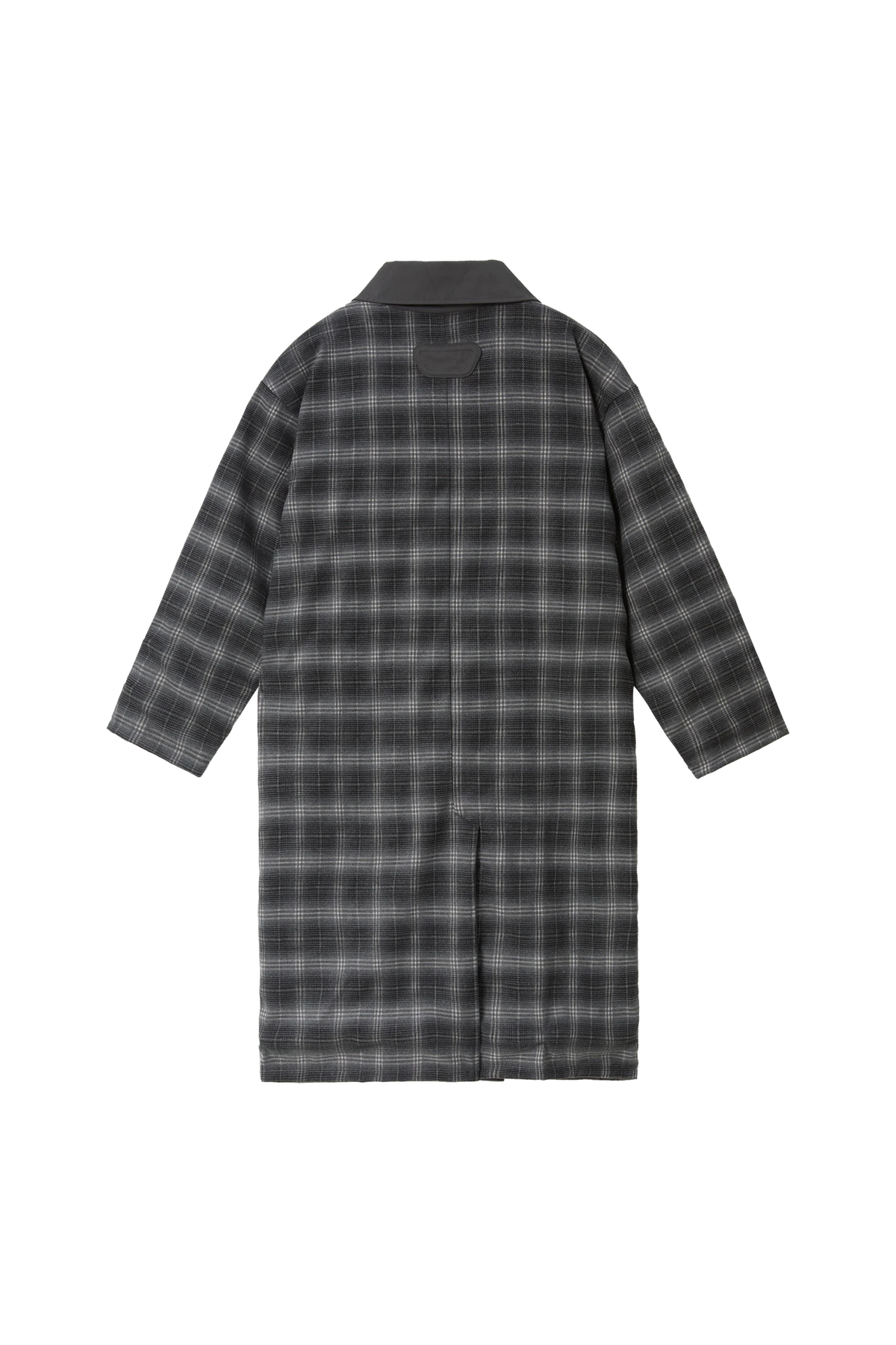 Reversible Plaid Trench Coat