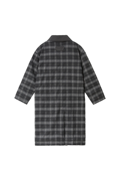 Reversible Plaid Trench Coat