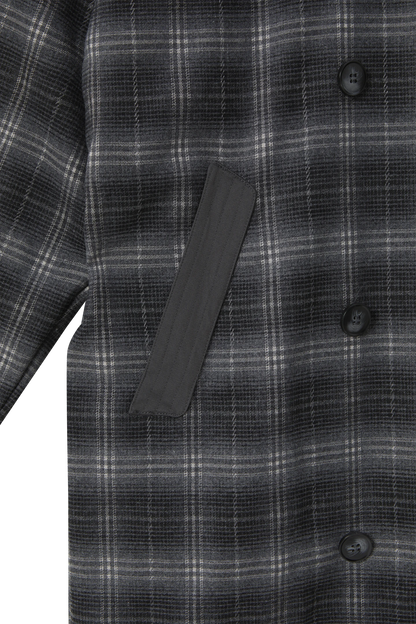 Reversible Plaid Trench Coat