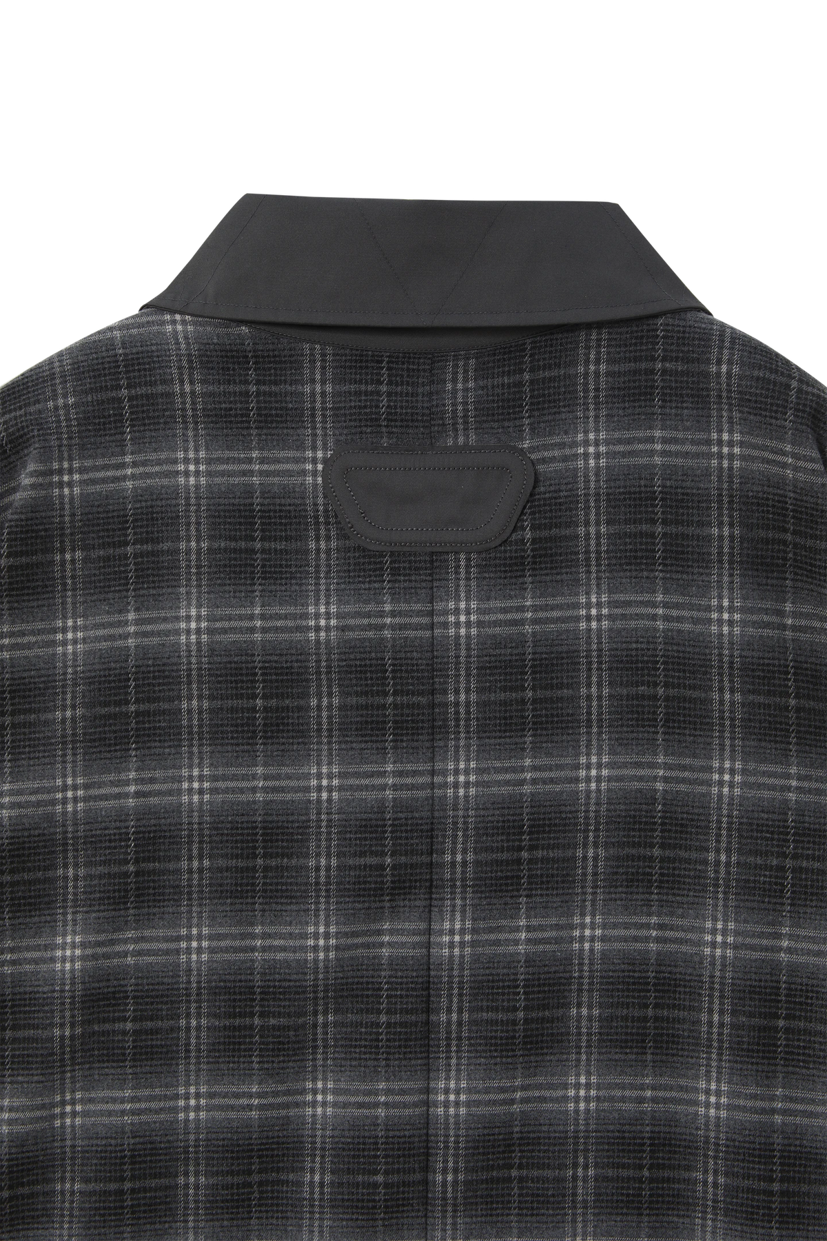 Reversible Plaid Trench Coat