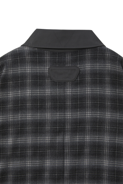 Reversible Plaid Trench Coat