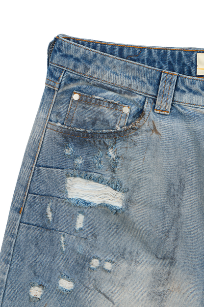 Light Blue Construction Denim