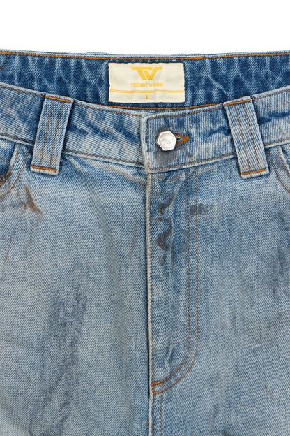 Light Blue Construction Denim