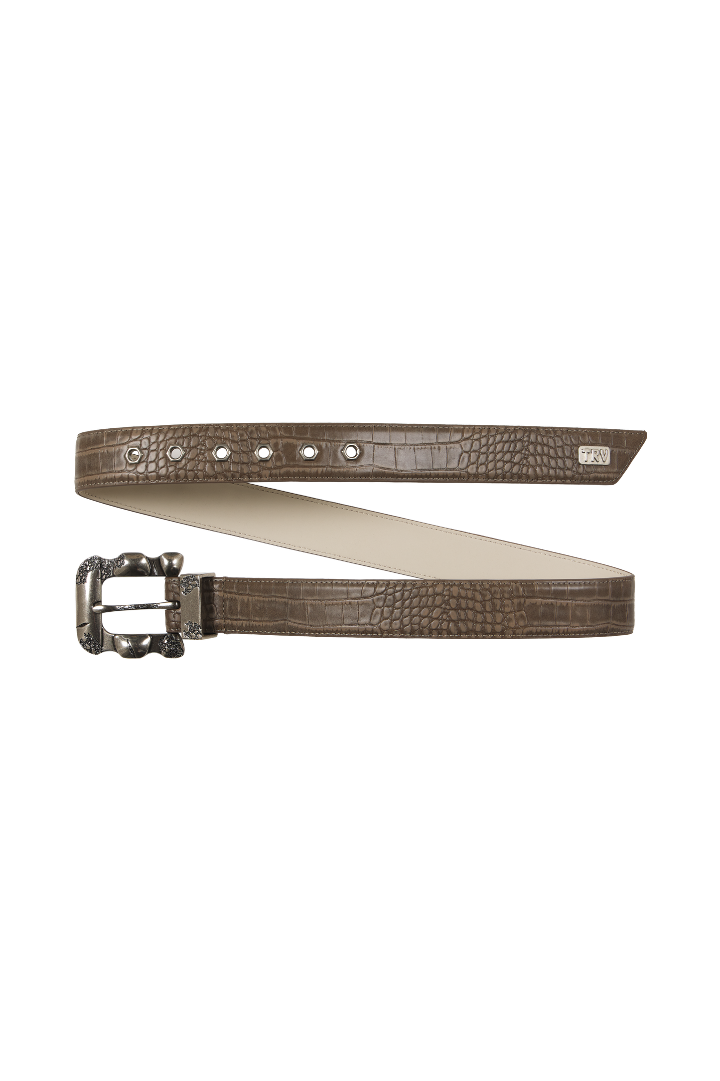 Croco Belt Brown