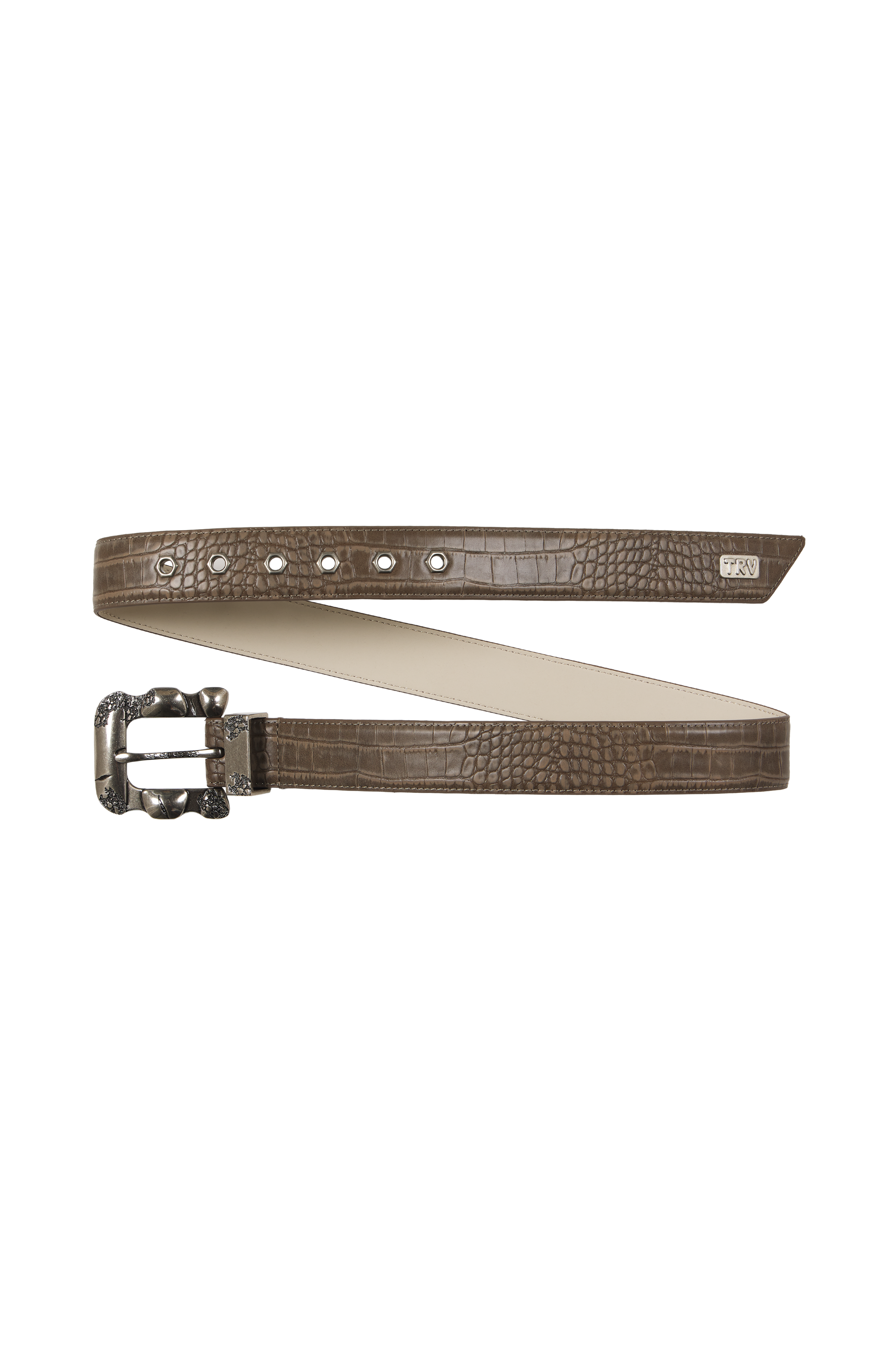 Croco Belt Brown – Trendt Vision