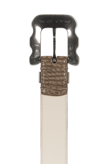 Croco Belt Brown