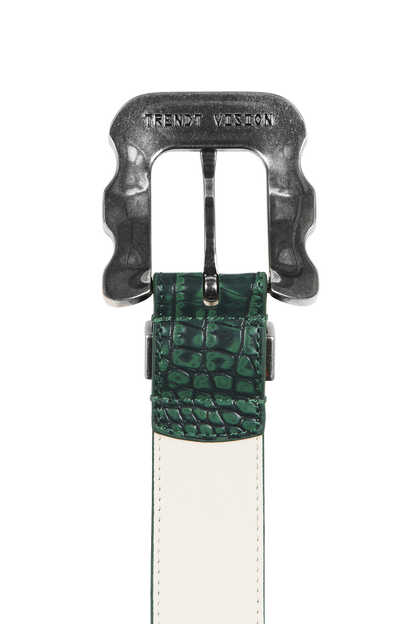 Croco Belt Green