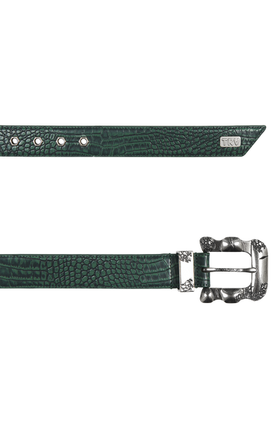 Croco Belt Green – Trendt Vision