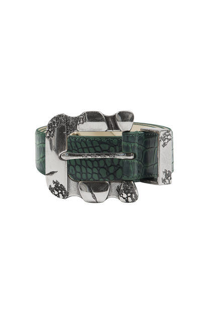 Croco Belt Green