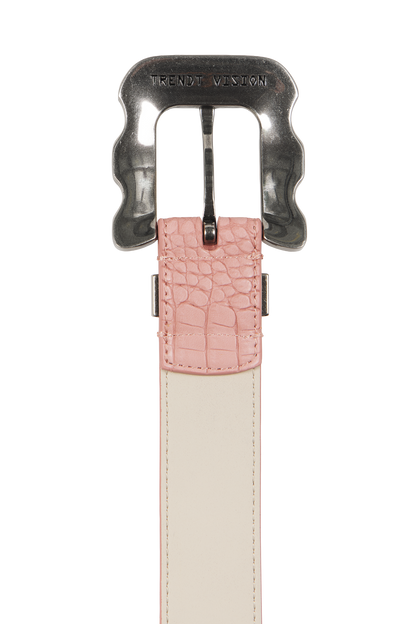 Croco Belt Pink