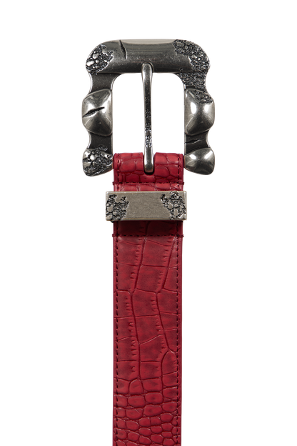 Croco Belt Red