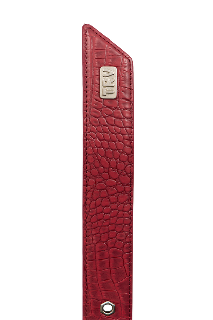 Croco Belt Red