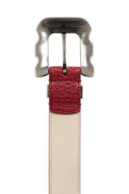 Croco Belt Red