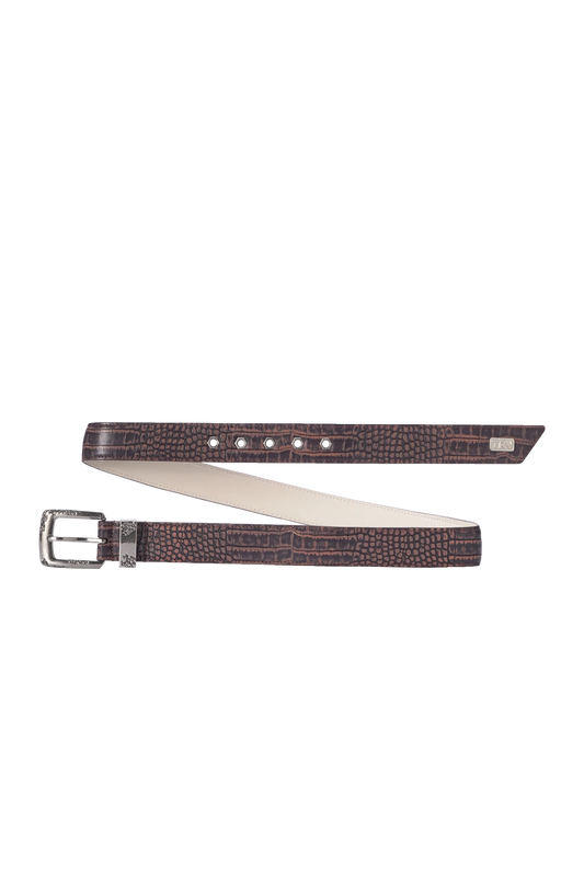 Croco Belt Brown V2