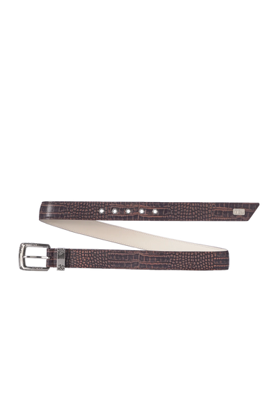 Croco Belt Brown V2 – Trendt Vision