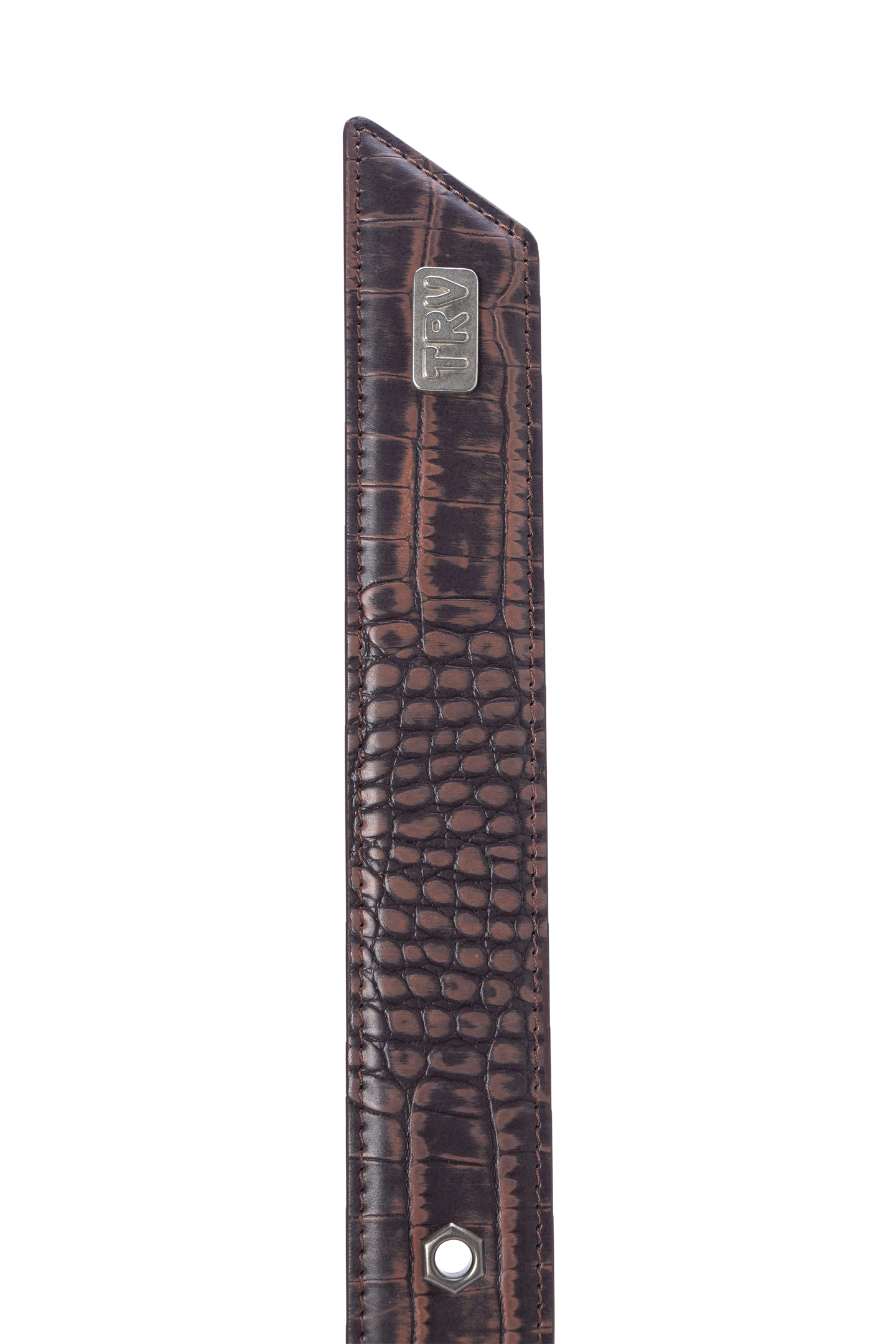 Croco Belt Brown V2 – Trendt Vision