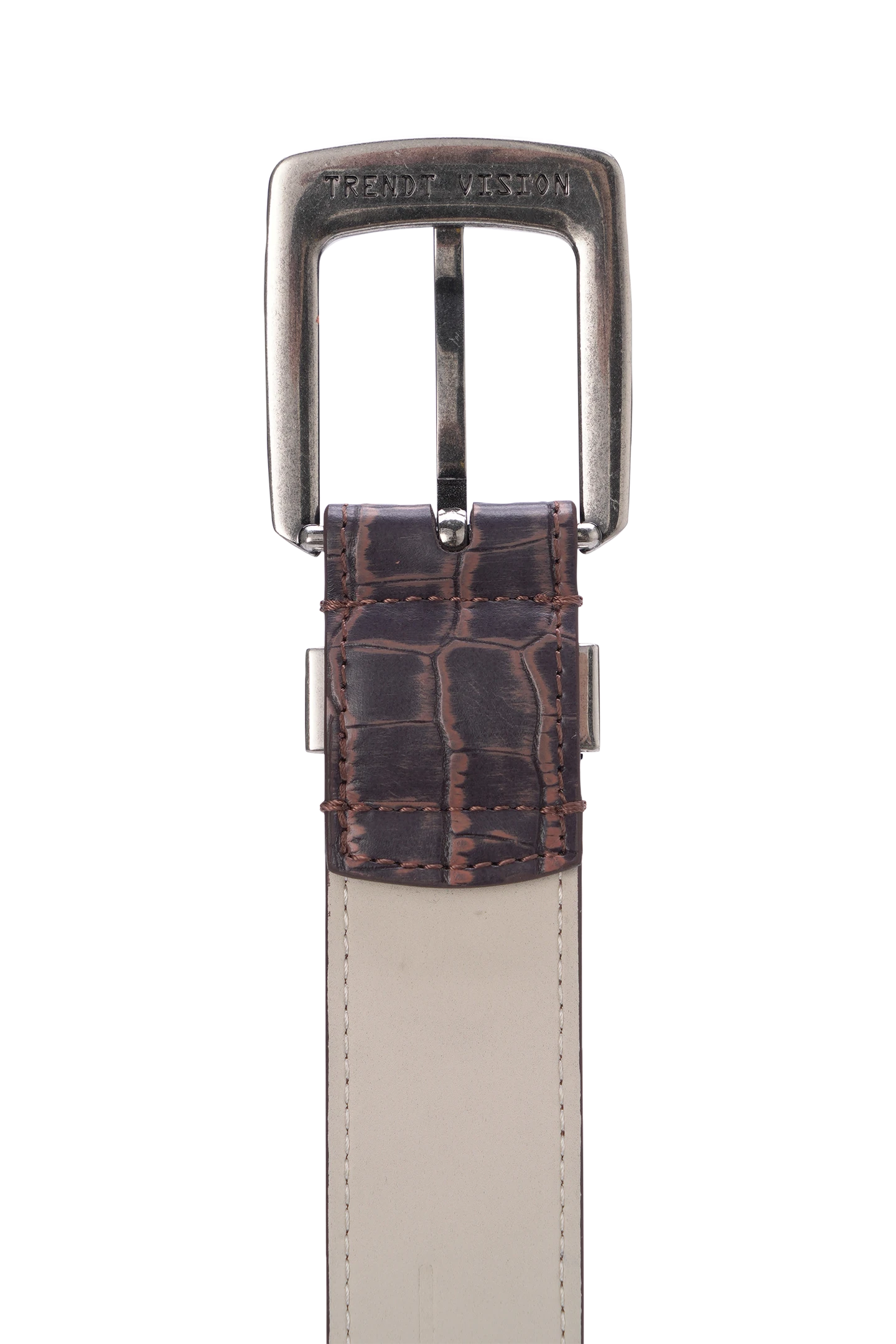 Croco Belt Brown V2 – Trendt Vision