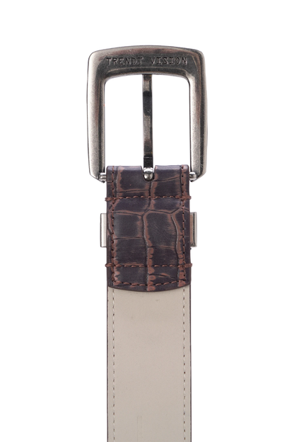 Croco Belt Brown V2