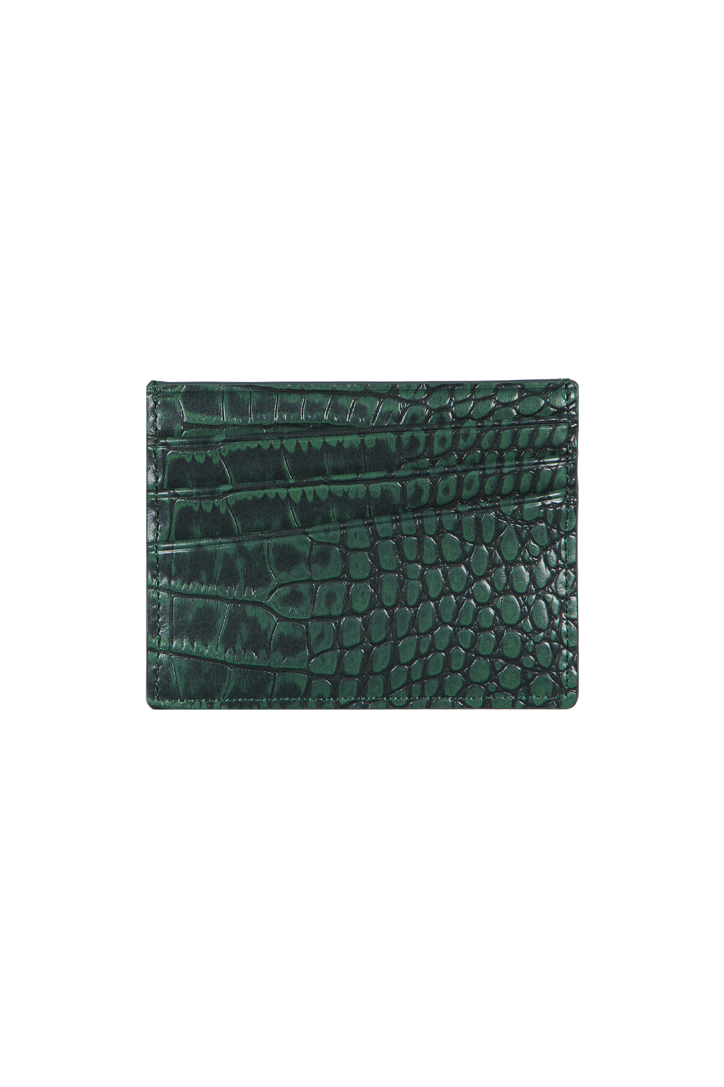 Croco Cardholder Green