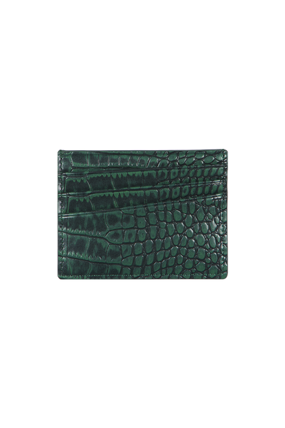 Croco Cardholder Green