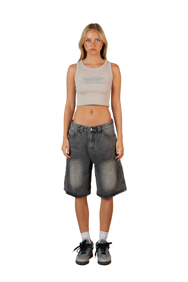 Beige Cropped Top