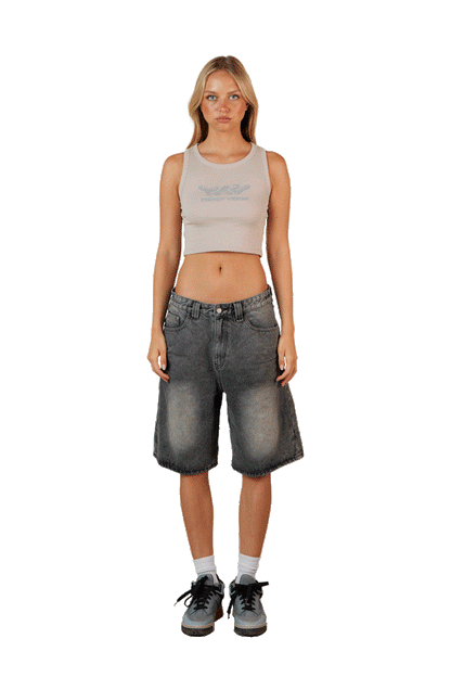 Beige Cropped Top