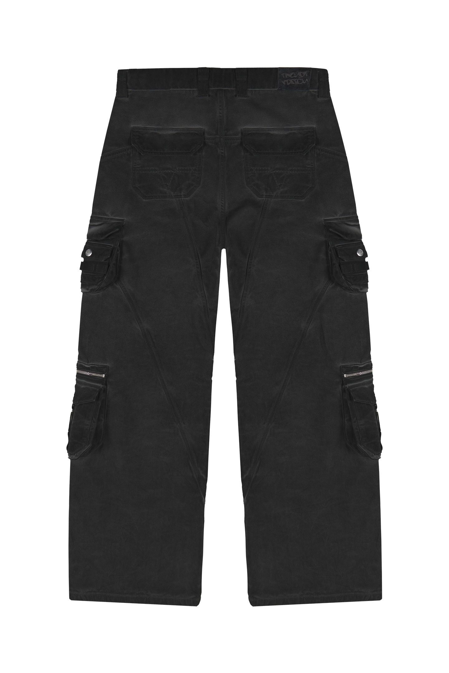 Heavy Wash Black Cargo
