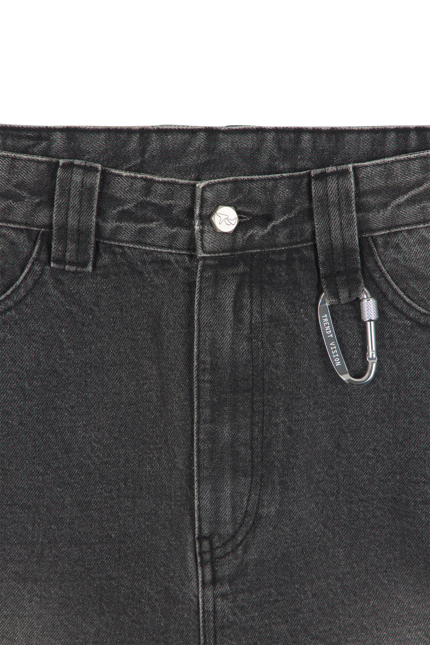 Ash Black Patched Denim Jeans