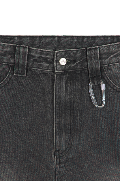 Ash Black Patched Denim Jeans
